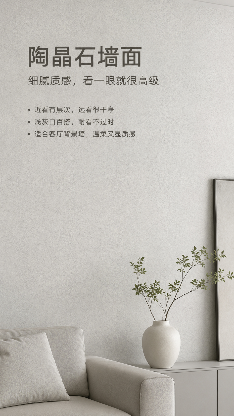 陶晶石墙面近景效果图